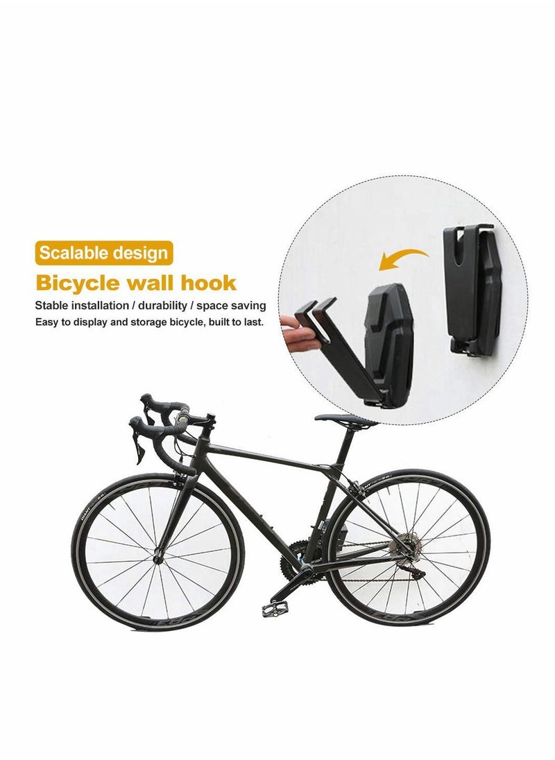 Excefore - Bike Wall Mount Bracket Bike Pedal Hook Bike Storage Rack Bicycle Wall Hook for Mountain Bike, Road Bike - Image 1