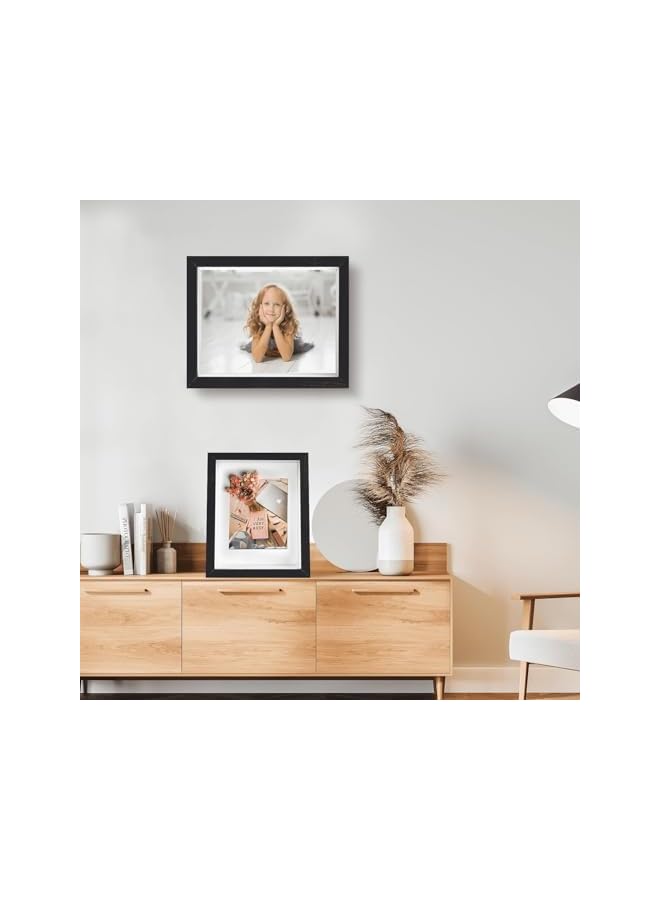 The Bros 3D Picture Frame for Filling, Pack of 2 Deep 3D Object Frame 20.3x25.4cm, Picture Box Wood, Shadow Box Frame Display Cases for Baby Wedding Favours, Photos, Flowers, Tickets, (White, Square) - Image 5