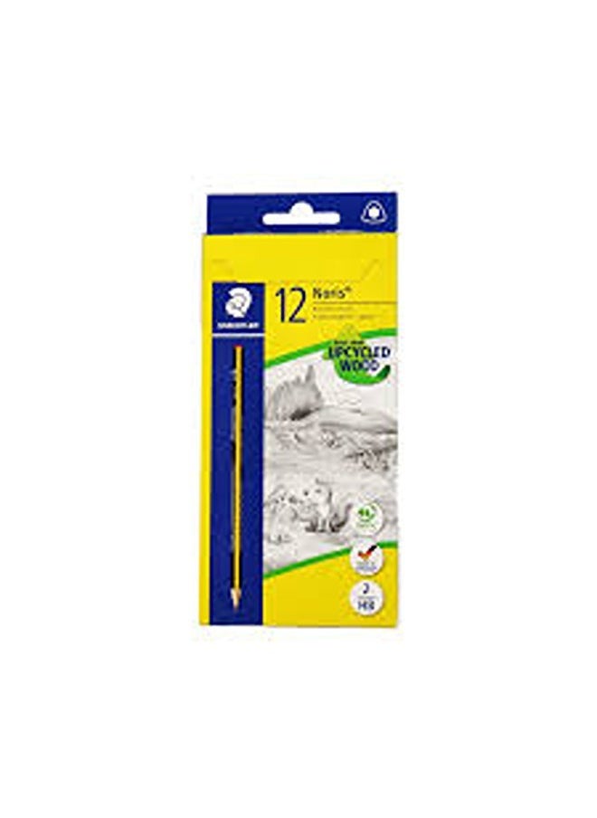 STAEDTLER Pack of 12 pencils 2 HB Noris Black 