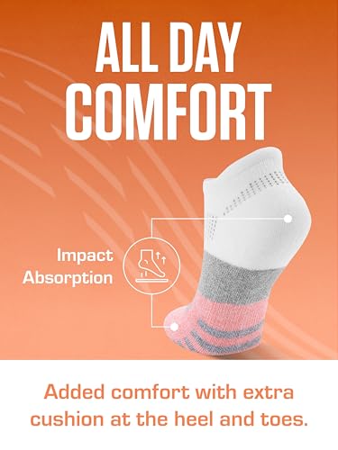 SOF SOLE Women's Performance No-Show Socks (Multi-pack) - Ultra-Soft Rayon - Arch Band Support, Cushioned Heel, Toe & Tab - Breathable, Keeps Feet Dry & Fresh - Flexible Fit for All-Day Wear - Image 3