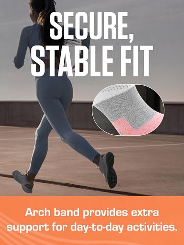 SOF SOLE Women's Performance No-Show Socks (Multi-pack) - Ultra-Soft Rayon - Arch Band Support, Cushioned Heel, Toe & Tab - Breathable, Keeps Feet Dry & Fresh - Flexible Fit for All-Day Wear - Image 4