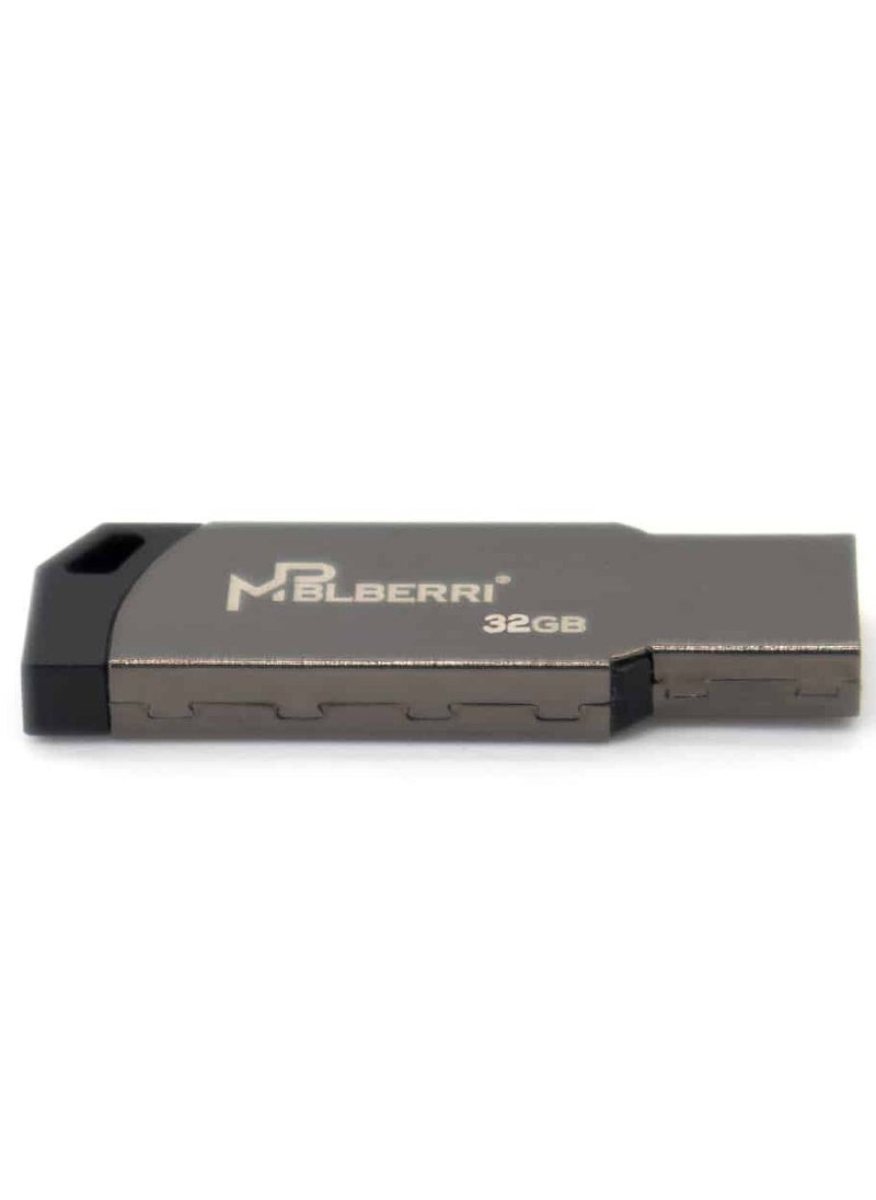 MP BLBERRI 32GB USB 2.0 Flash Drive Black Color  - Image 3