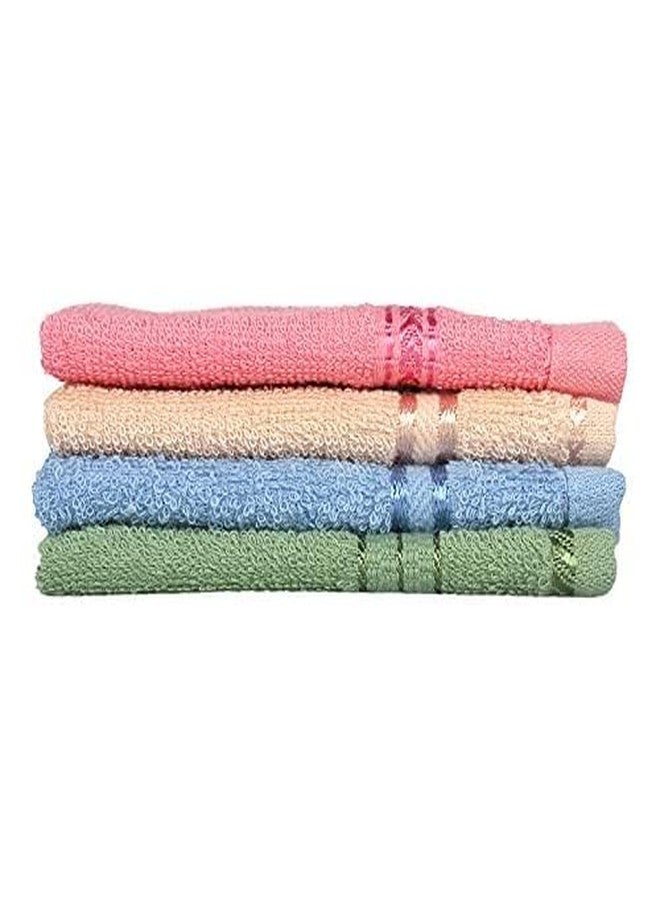 My E Shop 100% Cotton Plain Mini Face Towels Set of 6 - Multicolor - Ultrasoft & Absorbent Hand Napkin - Small Towel for Face Gym Spa, 10 x 10 Inches - Image 3