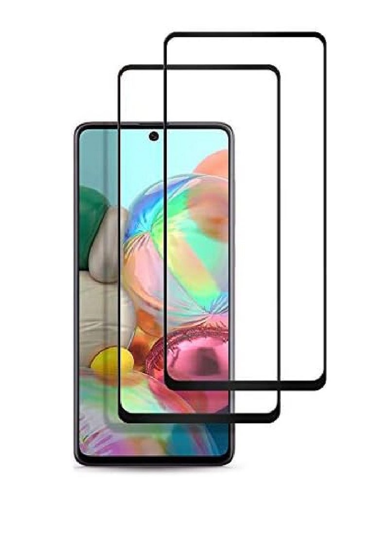 Super 2 Pieces Tempered Glass Screen Protector 5D Designed For Samsung Galaxy A71 Full Glue Edge to Edge Full Screen Coverage And Bubble Free - Image 1
