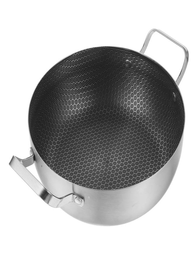 Amosfun Stainless Steel Nonstick Honeycomb Stockpot with Double Handles 11.4 Inch Multi-Purpose Soup Pot for Home Kitchen Cooking - Image 1