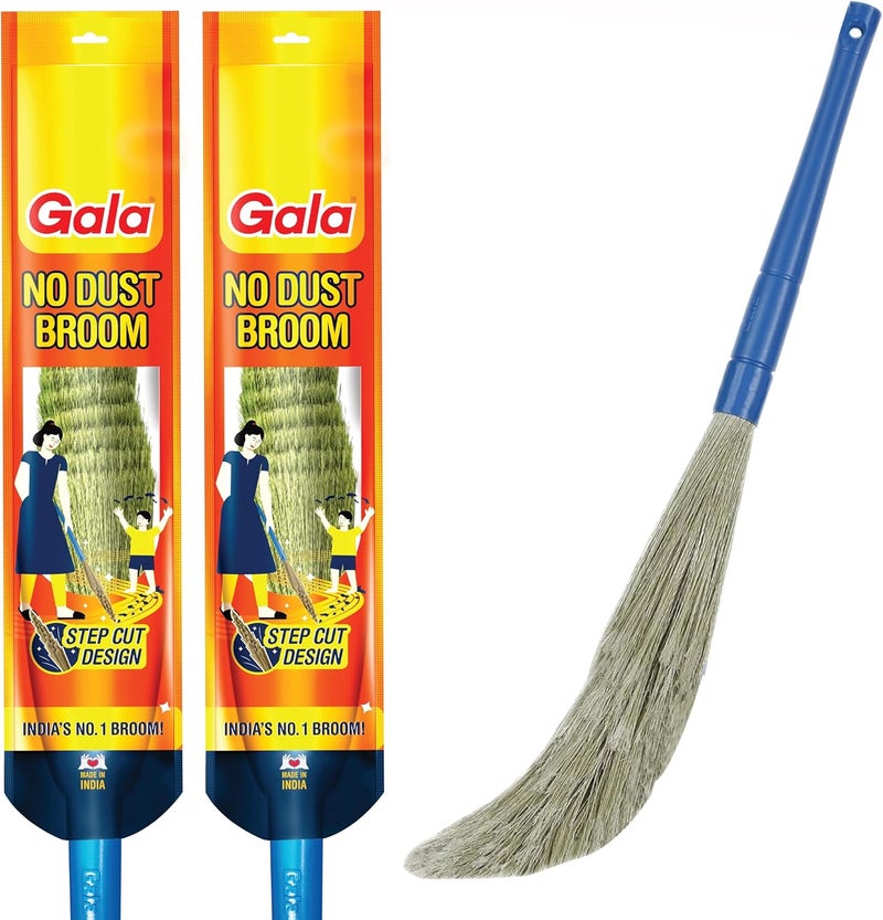 Gala No Dust Floor Broom (Freedom from New Broom Dust- Busan), 2 Count - Image 1