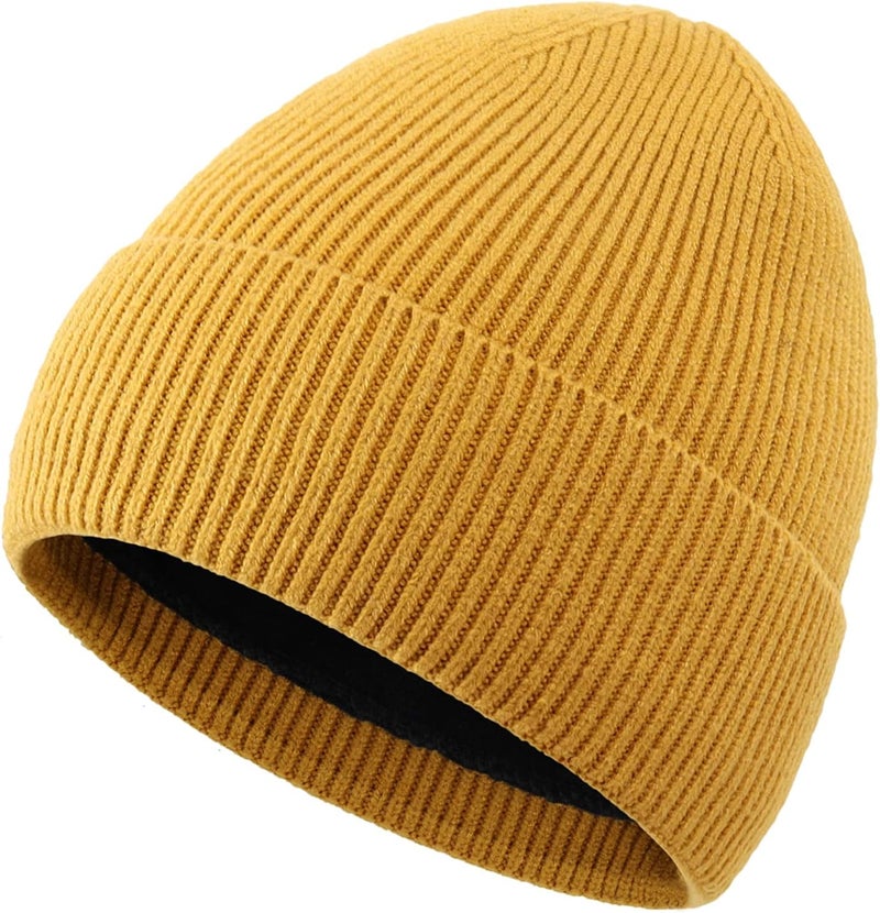 Connectyle Kids Beanie Hat Warm Winter Hats for Boys Girls Fleece Lined Knit Kids Hat for Ages 1-5 - Image 1