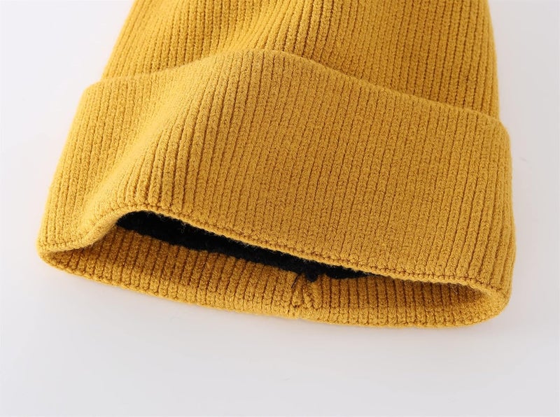 Connectyle Kids Beanie Hat Warm Winter Hats for Boys Girls Fleece Lined Knit Kids Hat for Ages 1-5 - Image 3