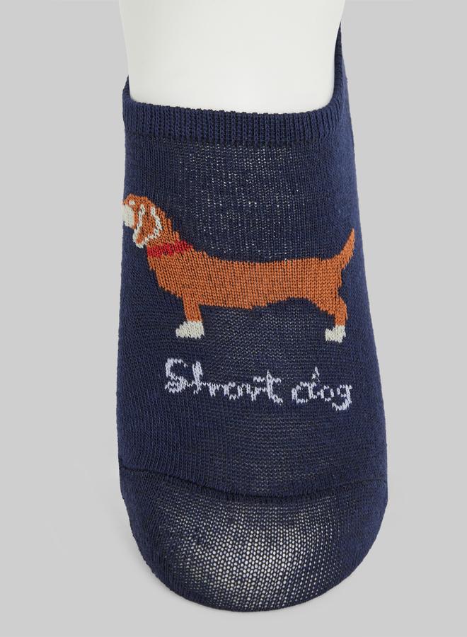 Styli Pack of 5- Dog Print No Show Socks - Image 5