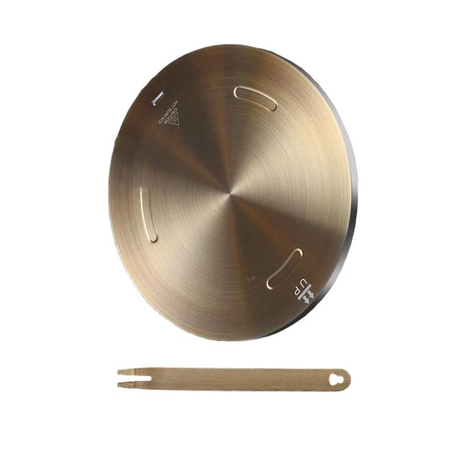 11INCH HEAT DIFFUSER PLATE STAINLESS STEEL COOKING INDUCTION ADAPTER SIMMER PLATE FOR ELECTRIC GAS GLASS COOKTOP HOB RING INDUCTION COOKTOP CONVERTER PLATE WITH HANDLE