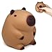 JIAHO Squishy Capybara Stress Balls Squeeze Toys Super Fun Animal Stress Relief Ball for Kids and Teens Dough Ball Sensory Toys Party Favors Classroom Prizes Sitting Capybara Squish Balls Fidget Toys - Image 3
