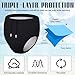 Glitopper 2 Pcs Reusable Adult Swim Diapers Special Needs Cloth Diaper Covers Washable Nappy Trunks Waterproof Leakproof for Postpartum Women Incontinence Protection UnisexS - Image 4