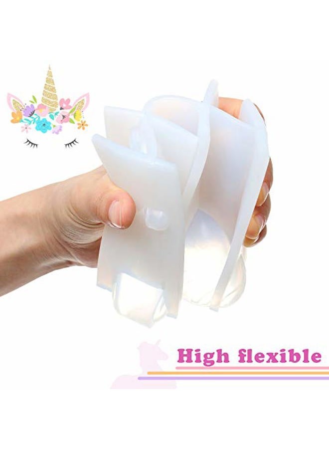 Patelai 3D Unicorn Silicone Mold Unicorn Shape Resin Mold Unicorn Epoxy Casting Mold for DIY Crafts Decoration Making Supplies - Image 3