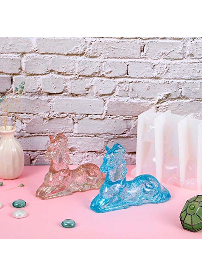 Patelai 3D Unicorn Silicone Mold Unicorn Shape Resin Mold Unicorn Epoxy Casting Mold for DIY Crafts Decoration Making Supplies - Image 5