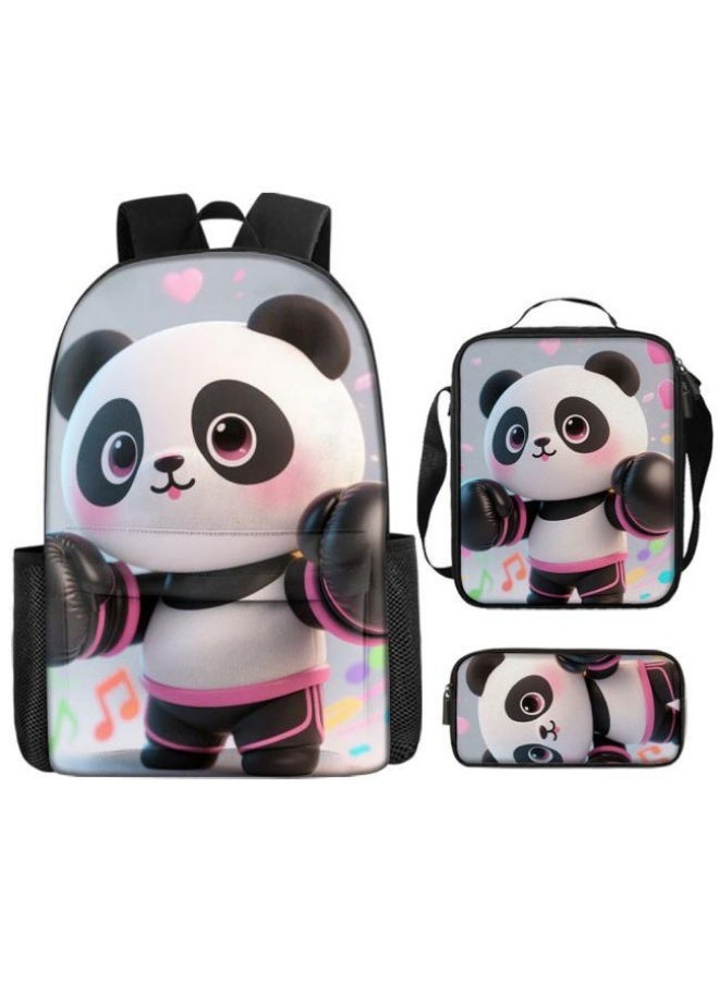Bright Li Fire Unlock the new fashion of childish fun! Three-piece set of bags, cartoon elements for children and teenagers (students, children, friends' outings, mountain climbing, schooling, etc. can be used) - 117 - Image 2