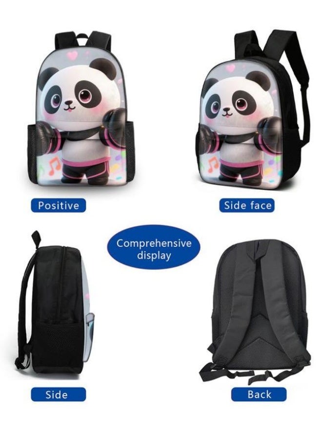 Bright Li Fire Unlock the new fashion of childish fun! Three-piece set of bags, cartoon elements for children and teenagers (students, children, friends' outings, mountain climbing, schooling, etc. can be used) - 117 - Image 3