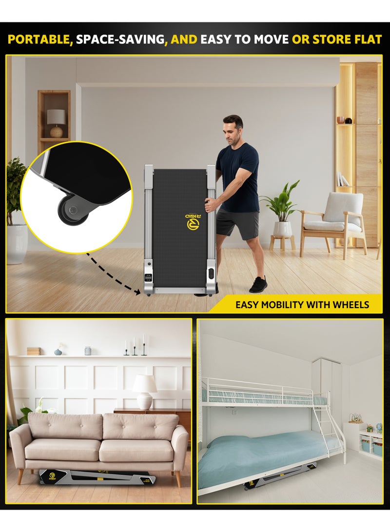 Under Desk Walking Pad Treadmill with Incline for Home & Office, Durable & Quiet Motor, Compact & Space-Saving, Ideal for Walking & Light Jog with Remote Control, 220lbs/100kg Max Load, 6Km/h Speed image 7