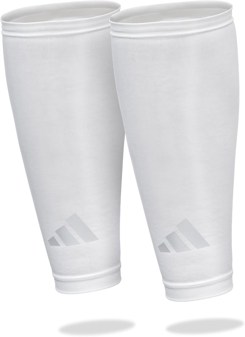 adidas Aeroready Comp Calf Sleeves - White - S/M - Image 1
