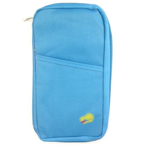 Wrapables حامل جواز السفر والمستندات السفر من Wrapables®، أزرق سماوي - Image 1