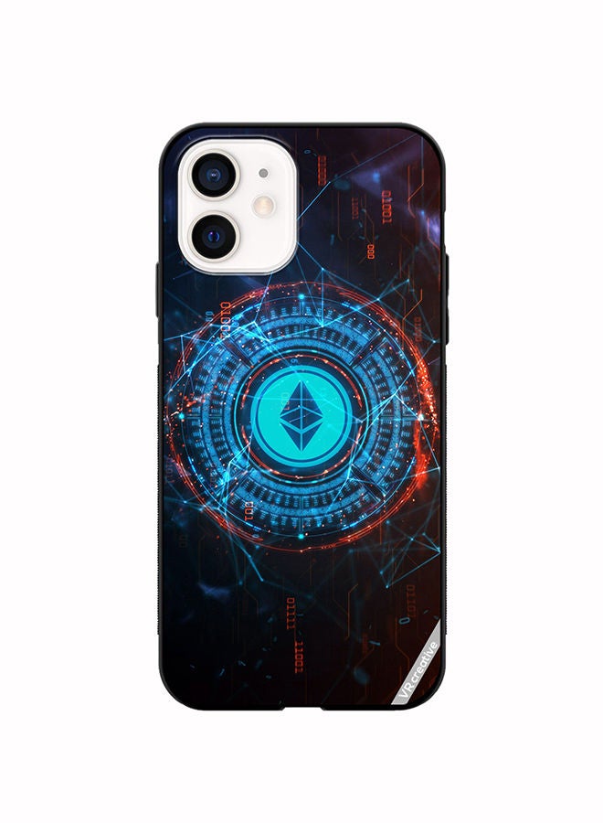 VR CREATIVE Protective Case Cover For Apple iPhone 12 mini Etherium Design Multicolour - Image 1