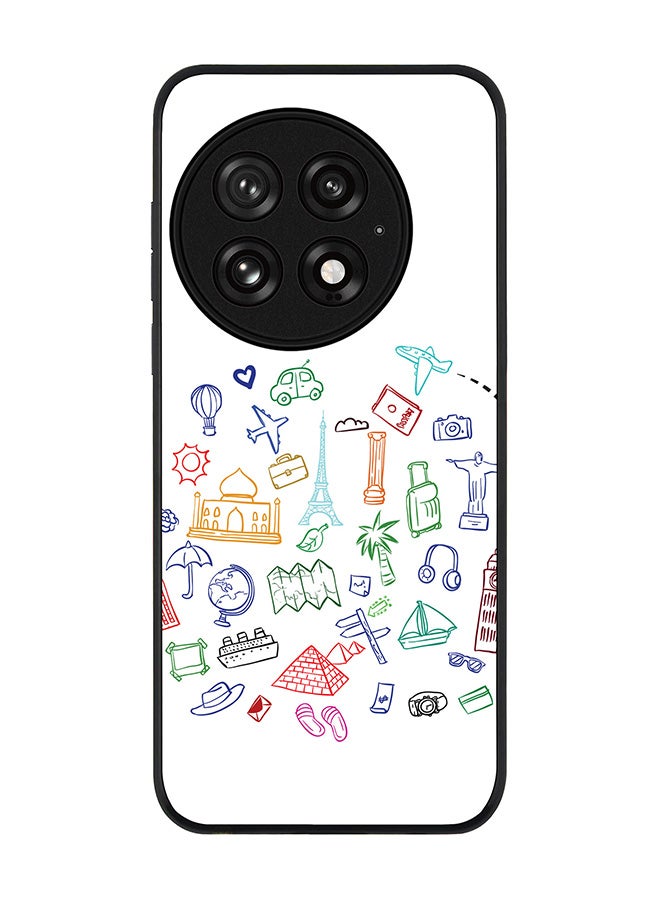 Stylizedd For OnePlus 13 5G Case,Slim fit Camera Protection, Shockproof Thin Phone cover  - Traveler - Image 1