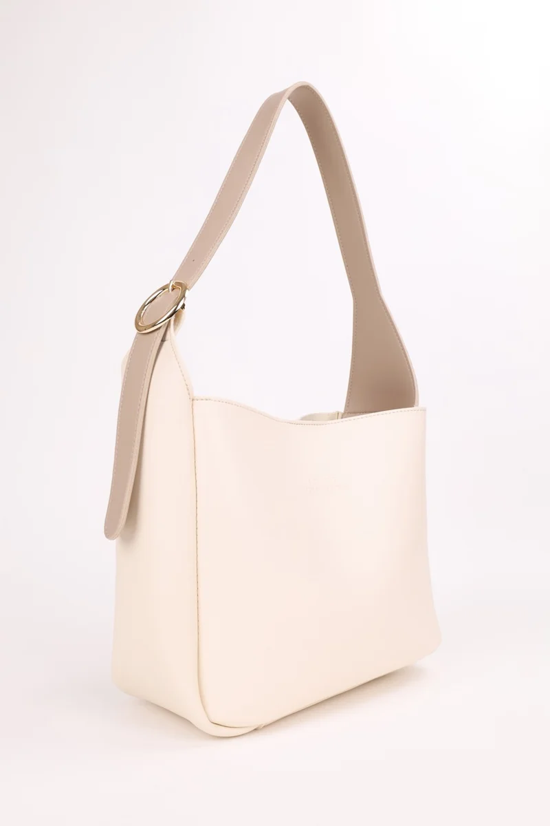 Nothing Women's Gold Buckle Crossbody Adjustable Belt Strap Handbag and Shoulder Bag