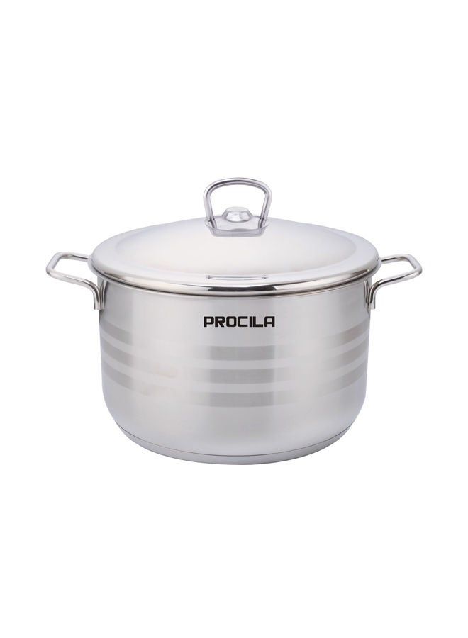 PROCILA Estra Stainless Steel Cooking Pot 16CM Silver With 5 Induction Layers Bottom - Image 1