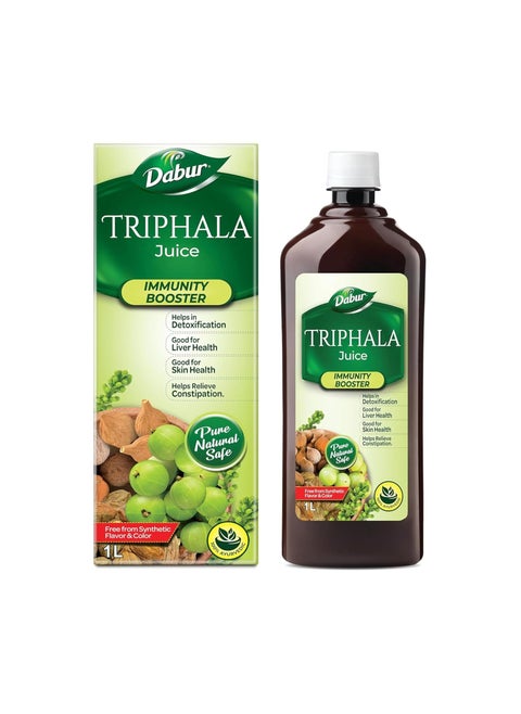 Dabur Triphala Juice - 1L | 100% Ayurvedic Formulation | Improves Gut Health & Promotes Healthy Gut | Supplement for lasting Relief from Constipation...