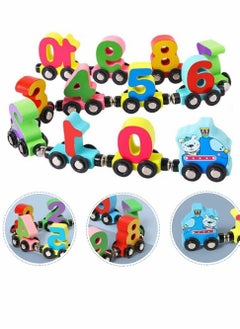 Y&D Wooden Number Train Toys for Toddlers and Kids Educational Building Blocks Montessori 3 Years For Boys Girls  - Image 4