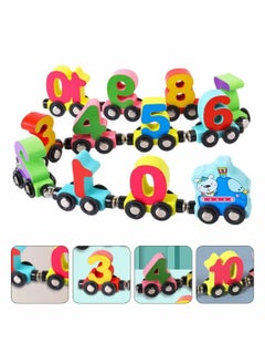 Y&D Wooden Number Train Toys for Toddlers and Kids Educational Building Blocks Montessori 3 Years For Boys Girls  - Image 5