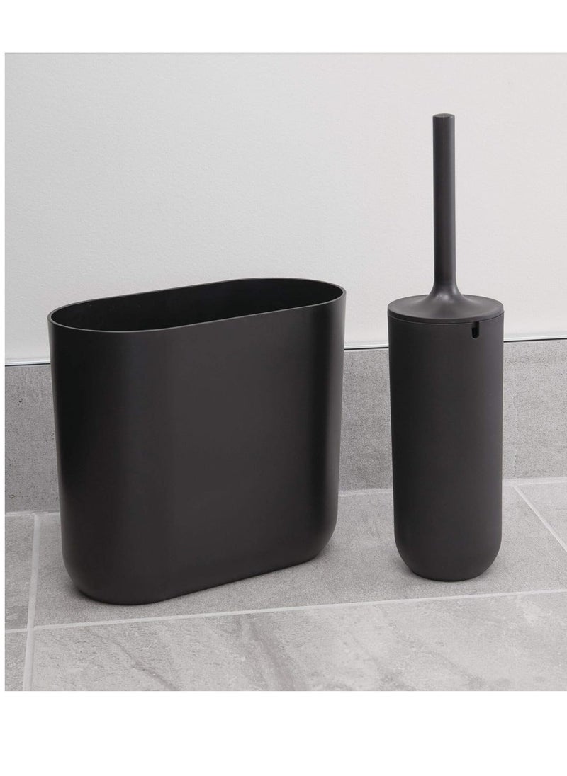 iDesign Slim Oval Plastic Waste Basket, The Cade Collection – 10.56” x 5.5” x 9.77”, Matte Black - pzsku/ZDB2BB3941C7BB562C487Z/45/_/1731135532/47f04d1a-d6b2-403e-ab61-e3bb6a6ebb64