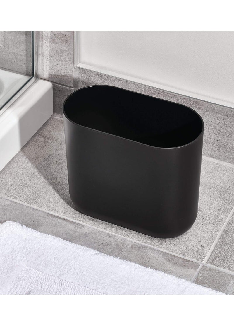 iDesign Slim Oval Plastic Waste Basket, The Cade Collection – 10.56” x 5.5” x 9.77”, Matte Black - pzsku/ZDB2BB3941C7BB562C487Z/45/_/1731135533/481ef834-d4f3-407a-a738-4e360b069d23