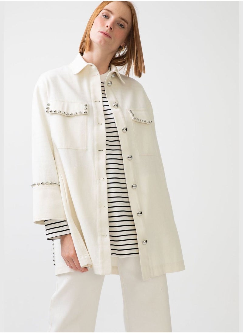 Touche DENIM JACKET WITH STUDS  - Image 5