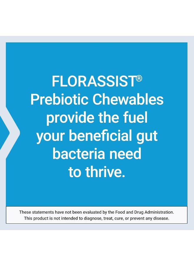 Life Extension - Florassist Prebiotic Chewable (Strawberry) - Microbiome Prebiotics Supplement For Intestinal, Colon & Digestive Health - Non-Gmo, Gluten-Free, Vegetarian – 60 Chewable Tablets - Image 1