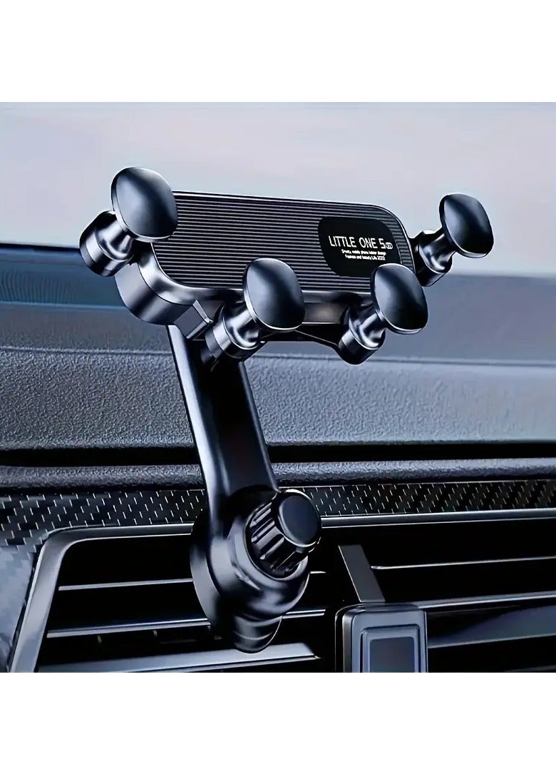 PAMEER New Gravity Car Phone Holder Air Vent Clip Mount Mobile Cell Stand Car Navigation Phone Stand, Plastic - Image 1