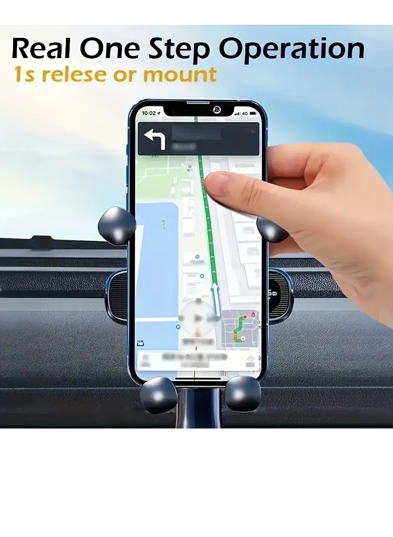PAMEER New Gravity Car Phone Holder Air Vent Clip Mount Mobile Cell Stand Car Navigation Phone Stand, Plastic - Image 2