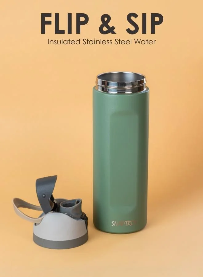 Casa Quesera  SNAPTRON® Flip & Sip Insulated Stainless Steel Bottle  | Best Price UAE