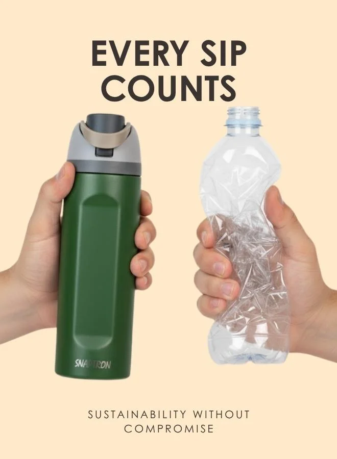 كازا كيسيرا زجاجة سنابترون ستانلس ستيل معزولة قابلة للقلب للشرب