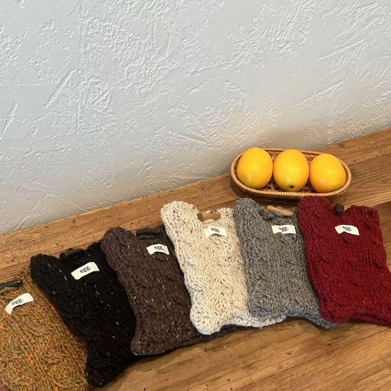 South Korea New Twist Corner Knitted Phone Bag Fashionable Cute Small Bag Shoulder Crossbody Change Key Bag - Image 3