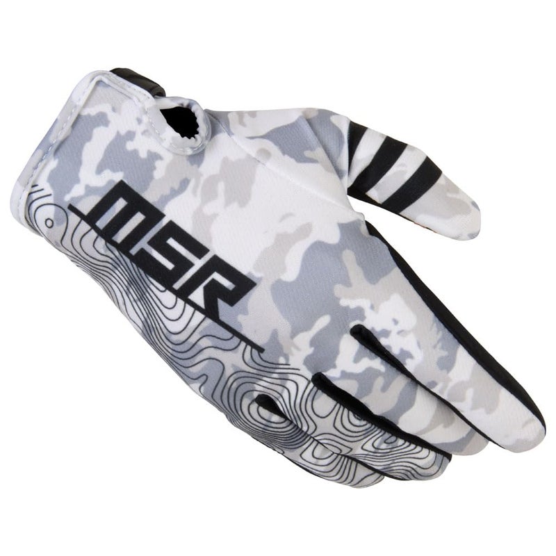 MSR Rush MTB Mountain Bike Dirt Bike Motocross MX BMX Outdoor Sports ATV UTV Powersports Riding Gloves for Men and Women X-Small White Camo - Image 1