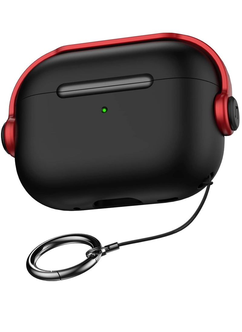 Generic - AirPods 3 Case Cover for Women Men, Unique Musician Headset Design, PC Material Protective Case with Keychain Compatible with Airpods 3rd Generation 2021 Red - Image 1