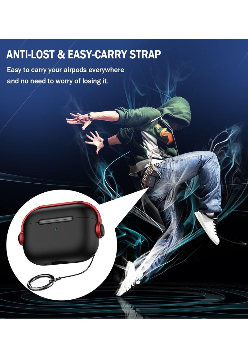 Generic - AirPods 3 Case Cover for Women Men, Unique Musician Headset Design, PC Material Protective Case with Keychain Compatible with Airpods 3rd Generation 2021 Red - Image 1