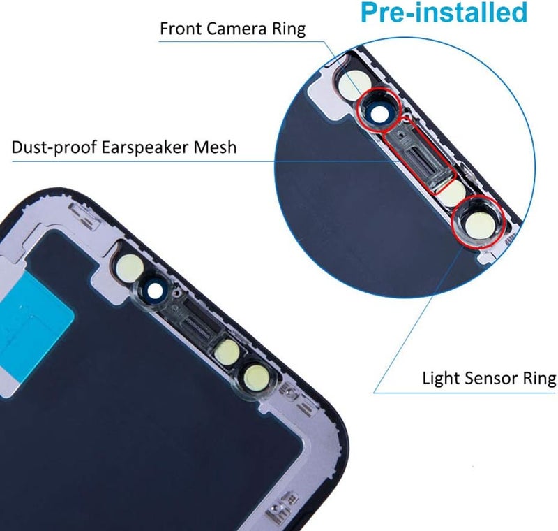 Fixerman Store for iPhone X Screen Replacement 5.8 inch, LCD 3D Touch Display Digitizer Assembly with Repair Tools - Model A1901, A1902, A1865 - Image 4