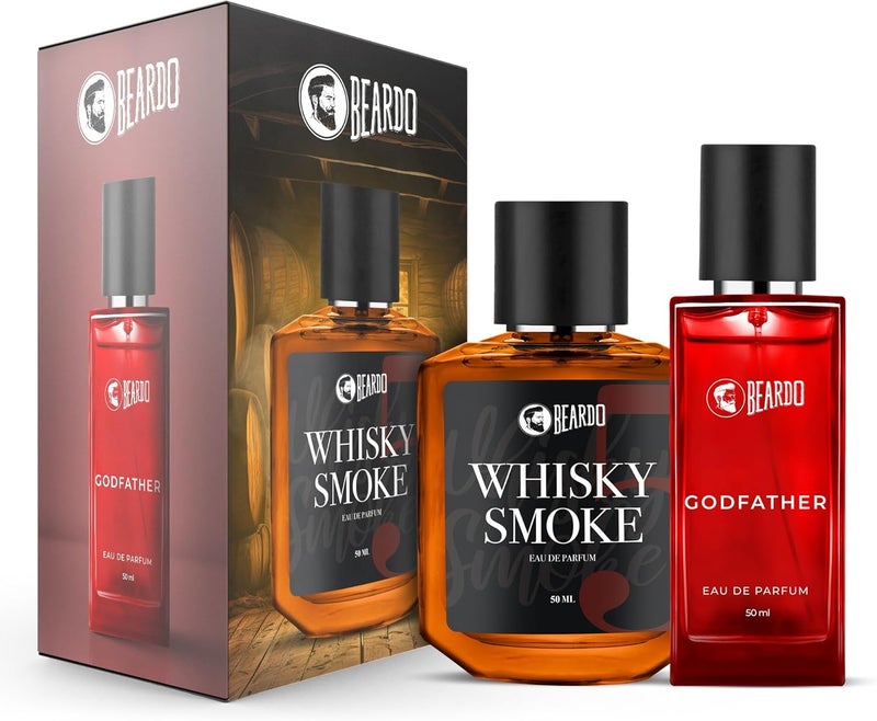 بيردو عطر بيردو إي سي بي بيردو ويسكي سموك ٥٠ مل، عطر بيردو غودفاذر ٥٠ مل (مجموعة من قطعتين) الإصدار الثالث - Image 1
