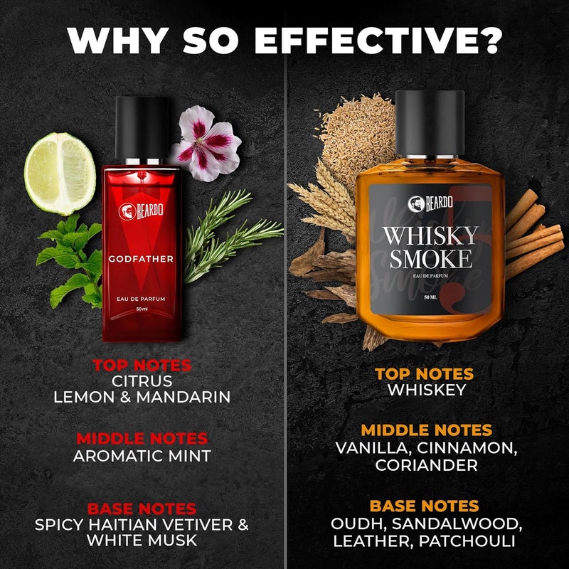 بيردو عطر بيردو إي سي بي بيردو ويسكي سموك ٥٠ مل، عطر بيردو غودفاذر ٥٠ مل (مجموعة من قطعتين) الإصدار الثالث - Image 3