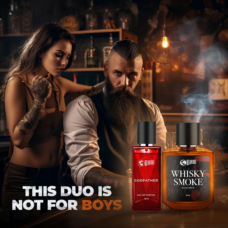 بيردو عطر بيردو إي سي بي بيردو ويسكي سموك ٥٠ مل، عطر بيردو غودفاذر ٥٠ مل (مجموعة من قطعتين) الإصدار الثالث - Image 4