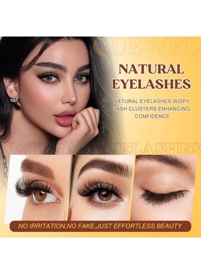 Magnetic Eyelashes 1 Pair Reusable Magnetic Eyelashes with Applicator No Glue Needed Eyelashes Cat Eye Natural Look Lash Clusters Kit Easy to Wear and Remove - Image 5