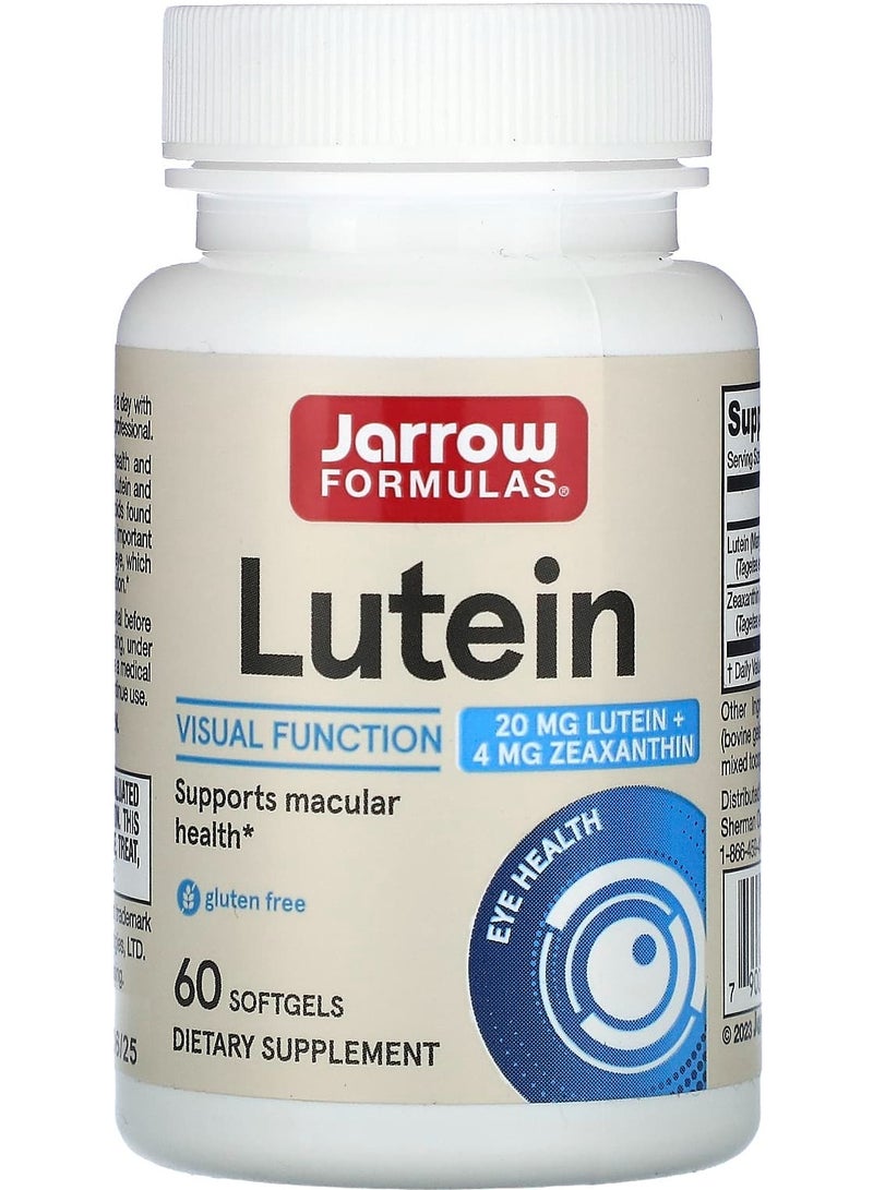 jarrow formulas Lutein, 20 mg, 60 Softgels