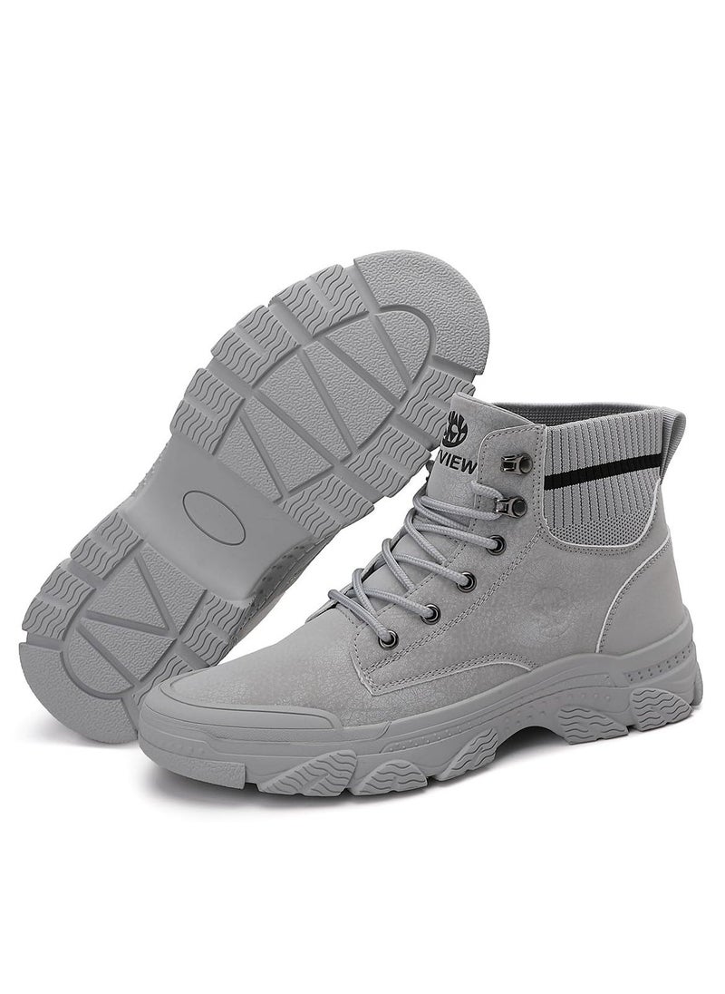 Sky View Men's Water-Resistant Hiking Shoes Non-Slip Work Boots Lightweight Boots for Men - Image 3