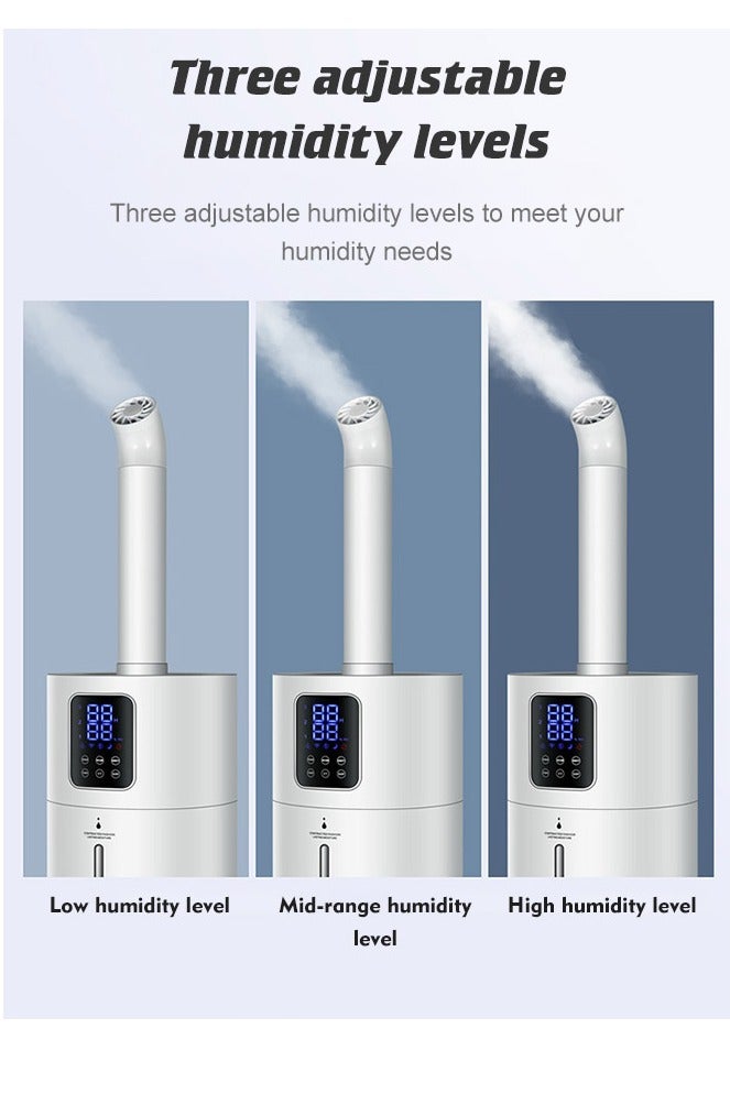 ET-LIFE 28L Humidifier for 150 to 200㎡ Large Room Humidifier, Smart Humidity Cool Mist Top Fill Humidifier with UV disinfection 3-Speeds 110W for Home or Commercial - Image 2